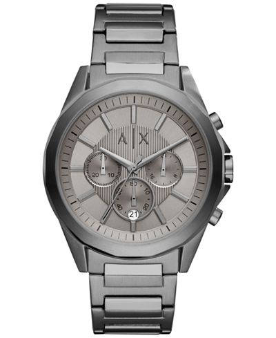 A|X Armani Exchange Men's Chronograph Stainless Steel Bracelet Watch 44mm AX2603