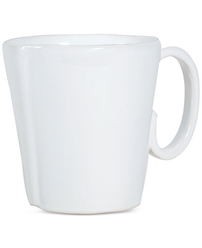 VIETRI Lastra White Collection Mug