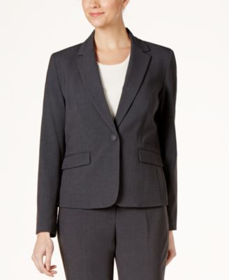 Nine West - One-Button Notch-Collar Jacket