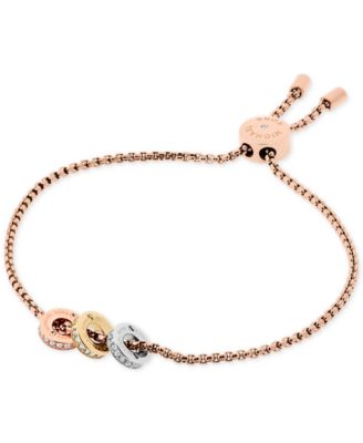 michael kors rose gold slider bracelet