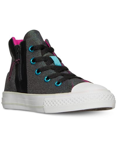 Converse Little Girls' Chuck Taylor All Star Sport Zip High Top Sneakers from Finish Line