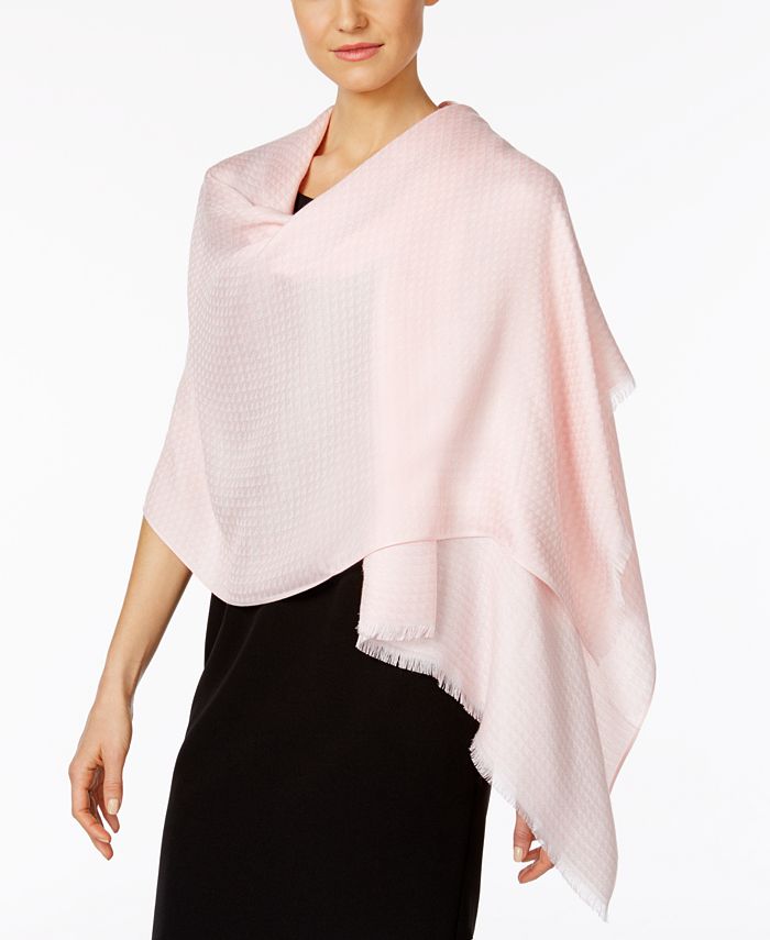 Calvin Klein Triangle Geo Yarn Dye Wrap & Scarf in One - Macy's