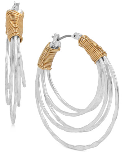 Robert Lee Morris Soho Two-Tone Wire-Wrap Multi-Hoop Earrings