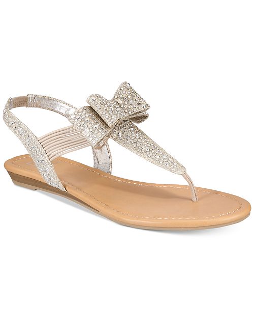 Material Girl Shayleen Flat Thong Sandals, Created for Macy's & Reviews