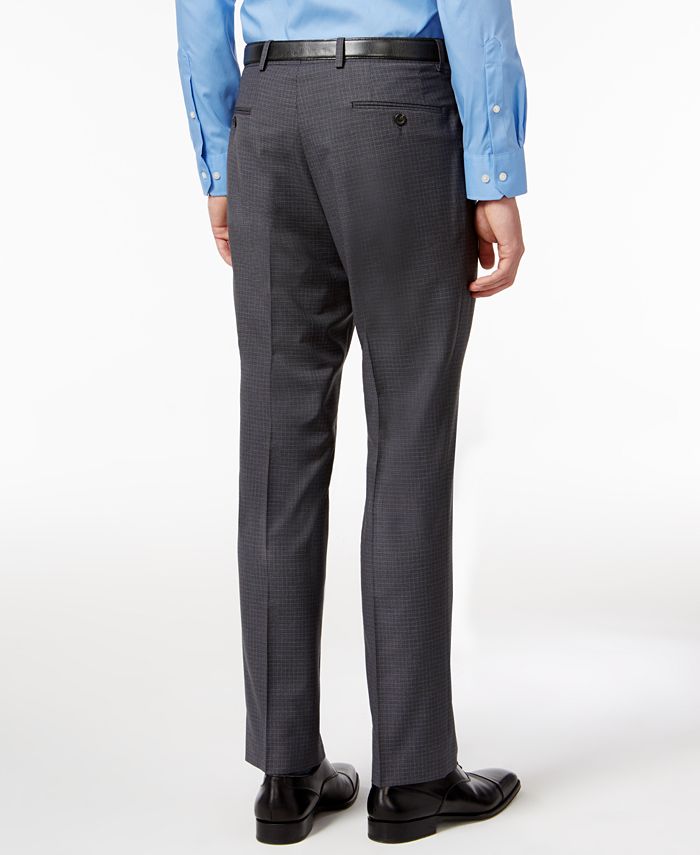 Lauren Ralph Lauren Men's ClassicFit Charcoal Houndstooth Dress Pants
