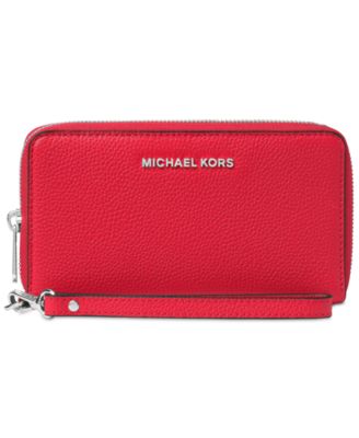 michael michael kors mercer pebble leather multi function phone case