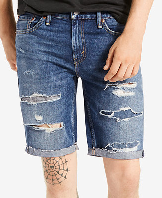 Levi's Men's 511 Slim-Fit Cutoff Ripped Jean Shorts - Shorts - Men - Macy's