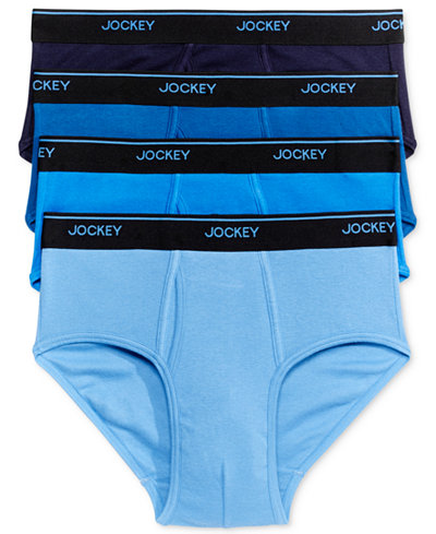 Jockey Men's 4 Pack Essential Fit Staycool + Cotton Briefs - Underwear ...