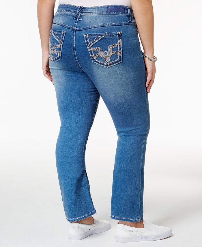 Hydraulic Plus Size Emma Blue Wash Straight Leg Jeans Macy's