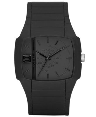Diesel - Watch, Black Silicone Strap 48x43mm DZ1384