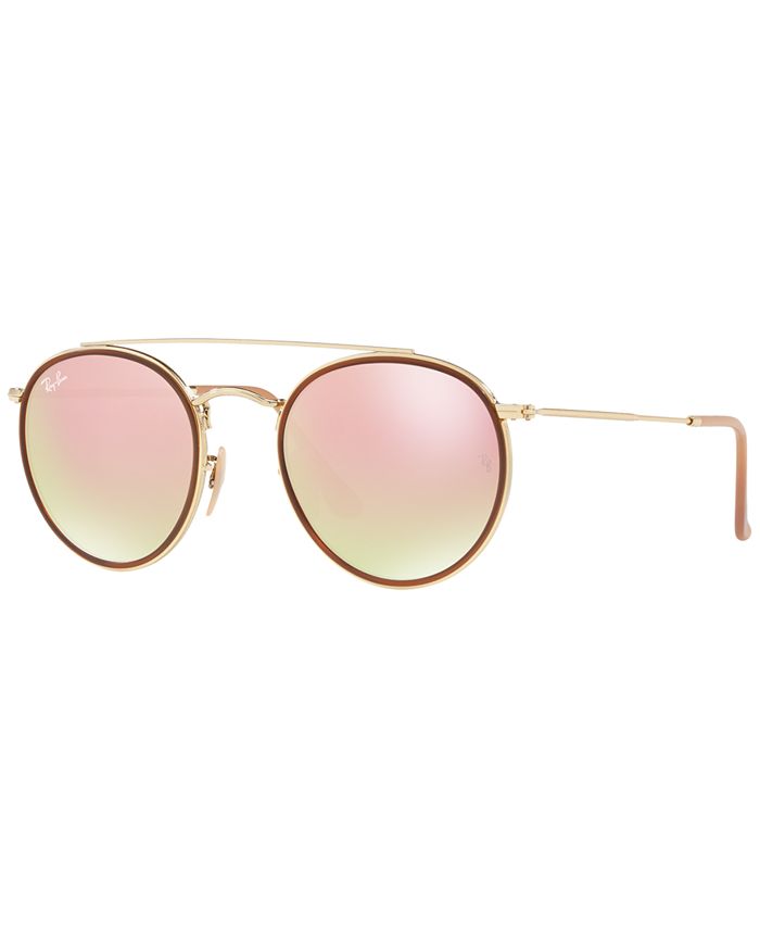 Andes mosterd Stad bloem Ray-Ban Sunglasses, RB3647N ROUND DOUBLE BRIDGE & Reviews - Women's  Sunglasses by Sunglass Hut - Handbags & Accessories - Macy's