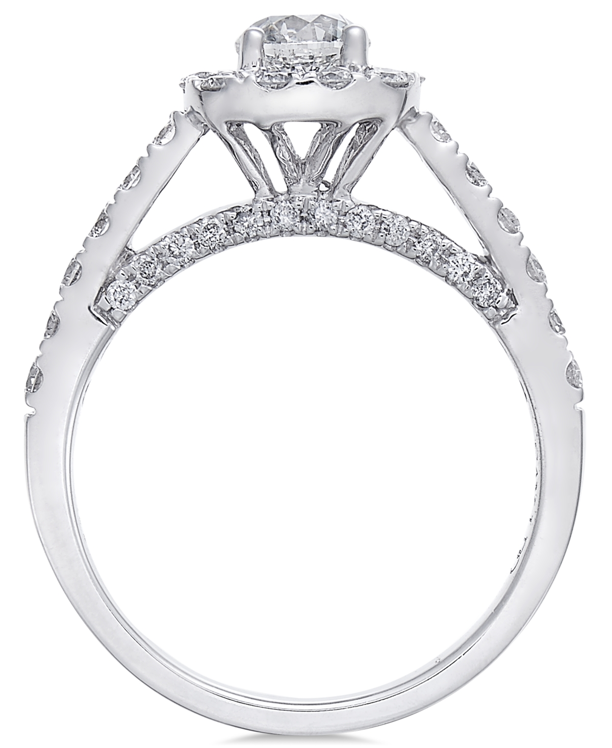 Diamond Halo Engagement Ring (1-1/4 ct. t.w.) in 14k White Gold
