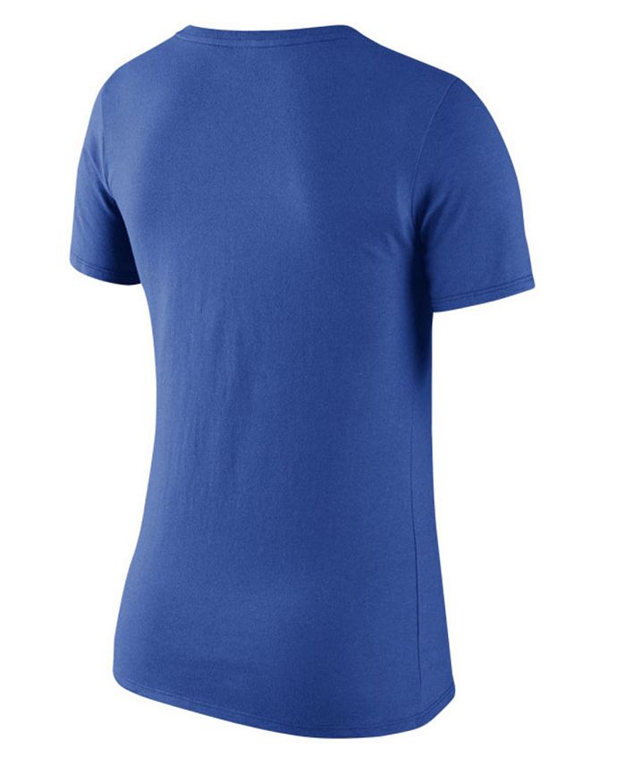 Nike Women's Chicago Cubs Coop V-Neck Logo T-Shirt - Macy's