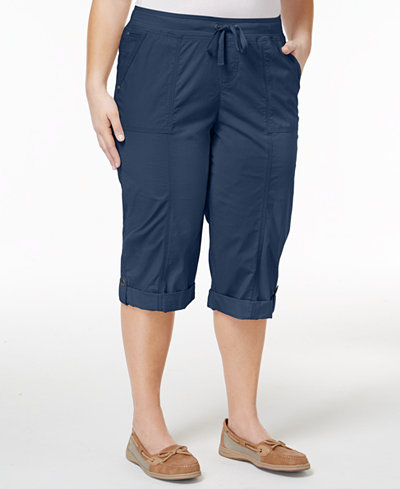 Style & Co Plus Size Skimmer Shorts, Ony at Macy's