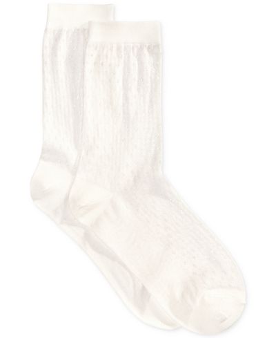 Polo Ralph Lauren Women's Diamond-Knit Openwork Trouser Socks