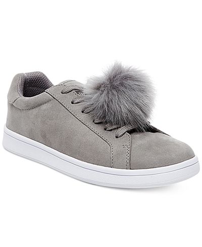 Madden Girl Baabee Pom-Pom Sneakers
