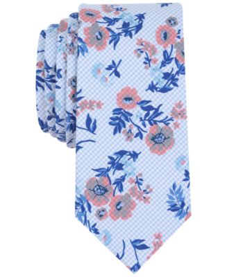 Bar III Men's Hazel Floral Slim Tie, Created for Macy's - Macy's