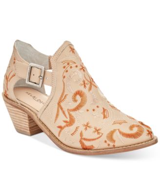 Kelsi Dagger Brooklyn - Kline Embroidered Block-Heel Booties