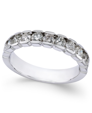 image of Diamond Channel-Set Band (1 ct. t.w.) in 14k White Gold