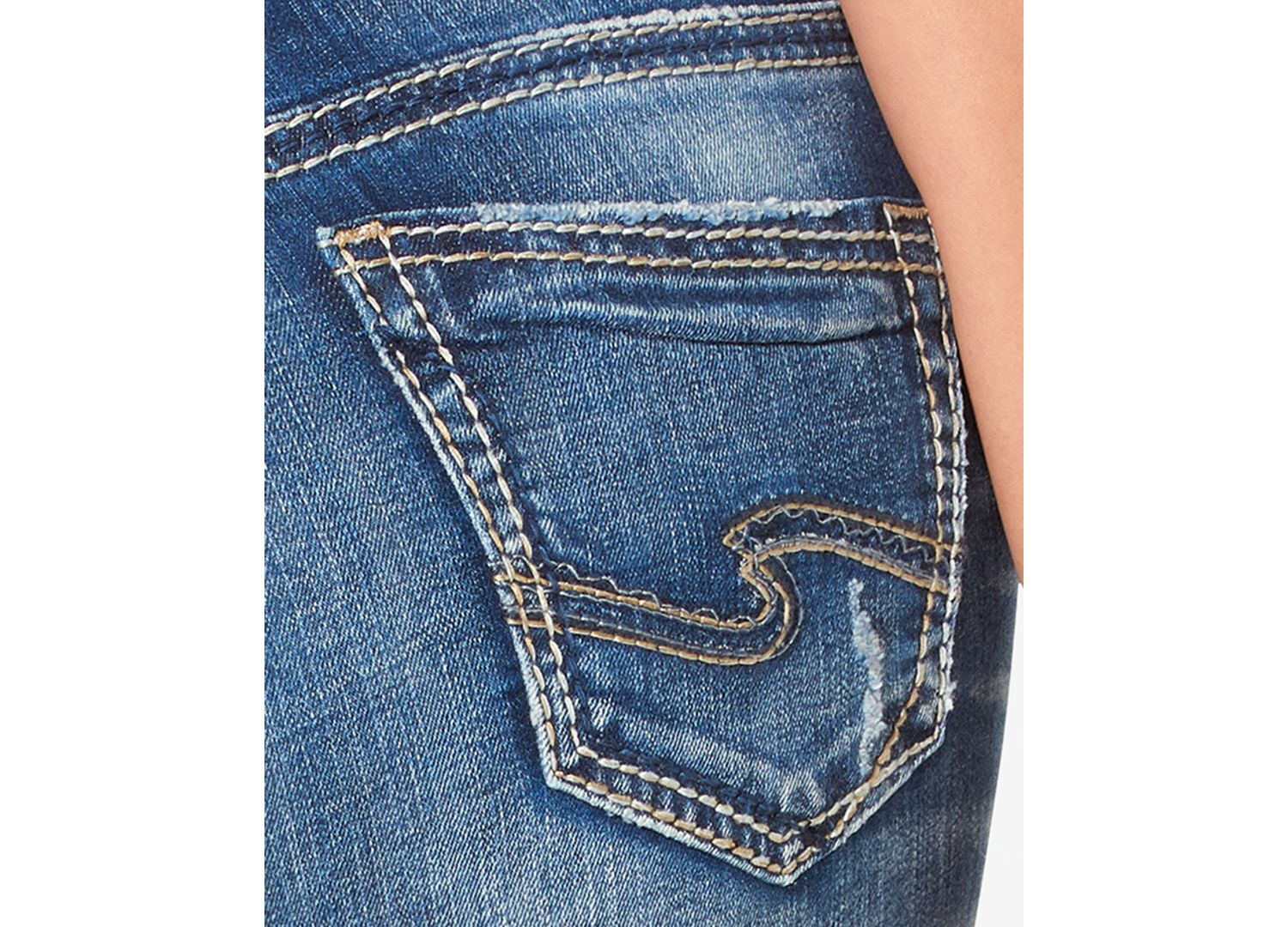 Mid Rise Distressed Girlfriend Jeans