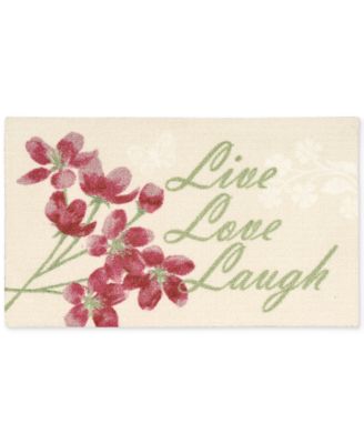 Nourison - Enhance Live Love Laugh 1'8" x 2'8" Accent Rug