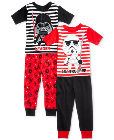 4-Pc. Star Wars Cotton Pajama Set, Toddler Boys (2T-5T) - Pajamas ...