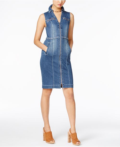 INC International Concepts I.N.C. Petite Denim Shirtdress, Created for