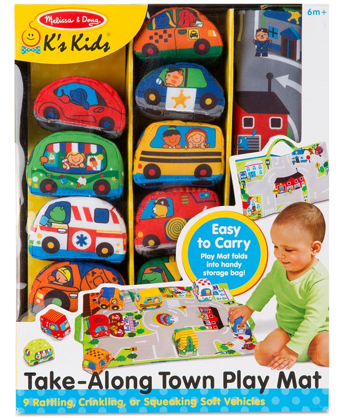 Melissa and Doug Melissa Doug Take Along Town Play Mat 9