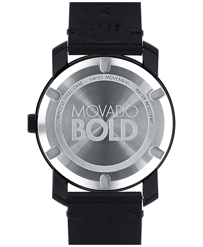 Movado Bold Black Mens Watch 3600467
