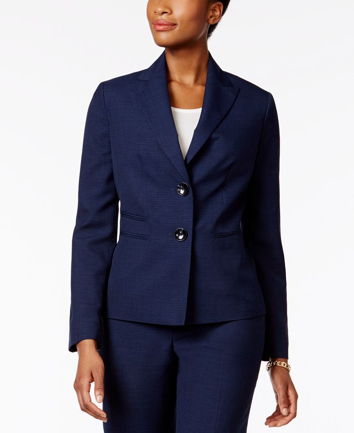 Le Suit Two-Button Pantsuit & Reviews - Wear to Work - Women - Macy's