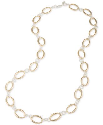 Lauren Ralph Lauren - Two-Tone Large Link Long Statement Necklace