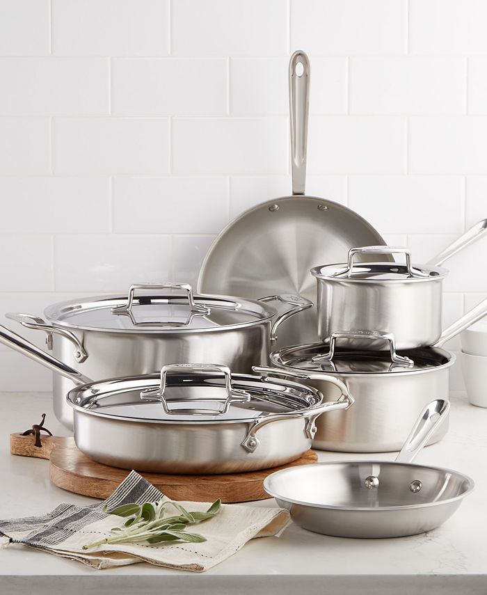 D5 Stainless 5-ply Cookware, D5 10 piece Nonstick Set