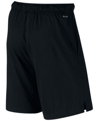 nike men's black dri fit shorts