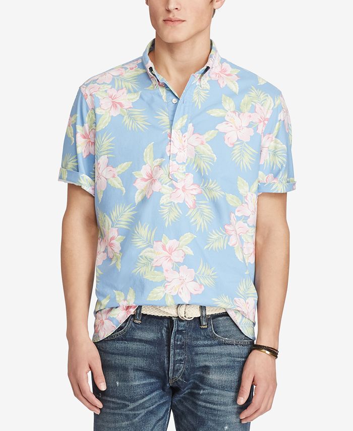 Polo Ralph Lauren Men's Floral-Print Oxford Shirt - Macy's
