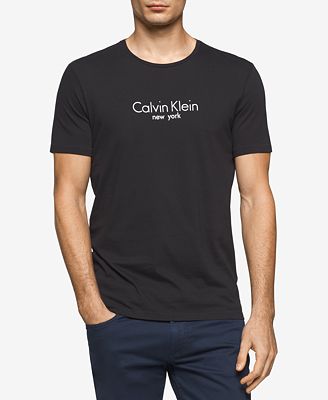 Calvin Klein Jeans Men's New York Graphic-Print Logo Cotton T-Shirt - T ...