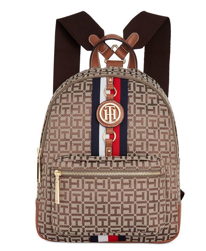 Je zal beter worden Permanent gastvrouw Tommy Hilfiger Jaden Monogram Jacquard Backpack & Reviews - Handbags &  Accessories - Macy's