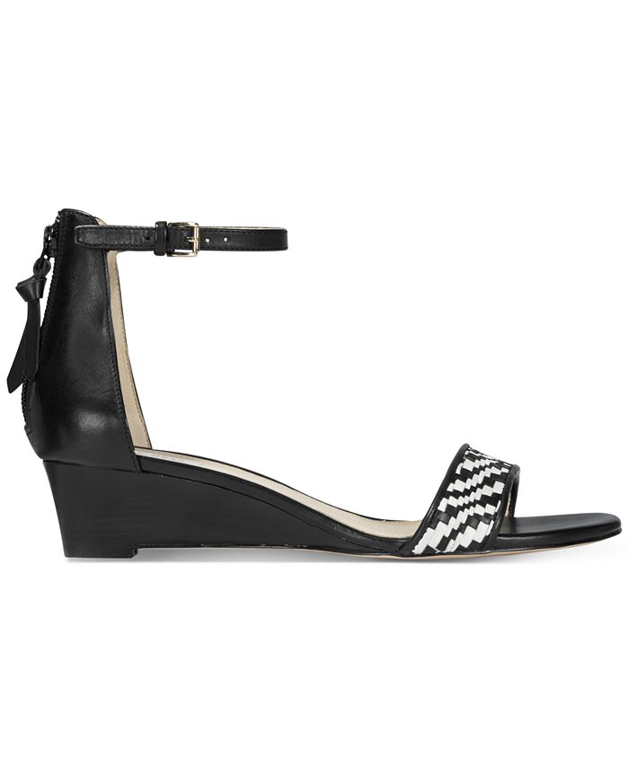 Cole Haan Genevieve Weave Wedge Sandals - Macy's
