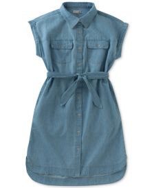  Big Girls Chambray Shirtdress