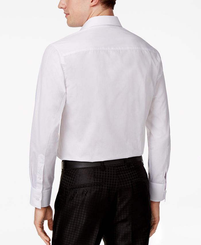 Tallia Men's Slim-Fit Solid White Woven Tuxedo Shirt - Macy's