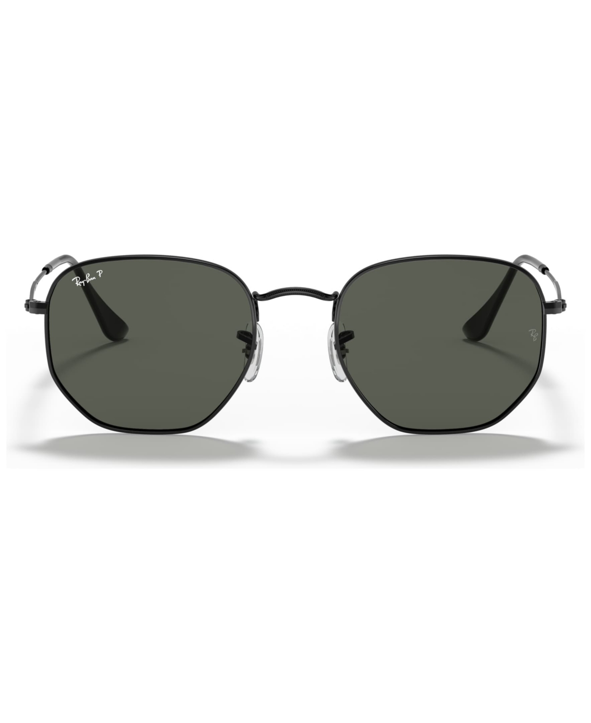 Shop Ray Ban Unisex Polarized Sunglasses, Rb3548n Hexagonal Washed Evolve In Black,green Polar