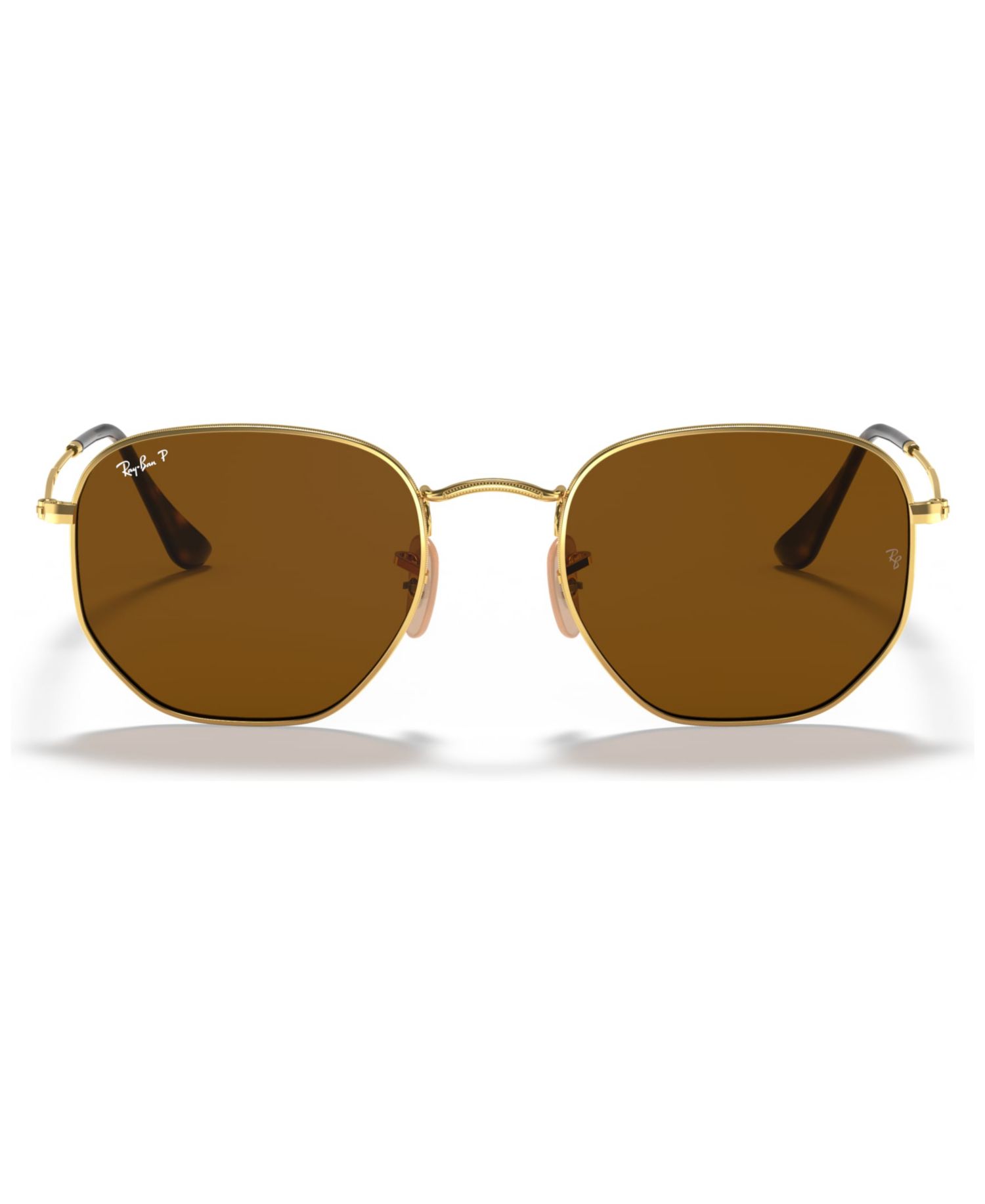Unisex Geometric Polarized Metal Sunglasses, RB3548N