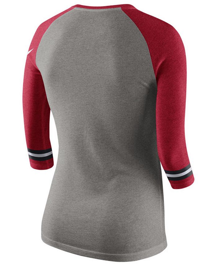 Nike Women's Cincinnati Reds Tri Raglan T-Shirt - Macy's