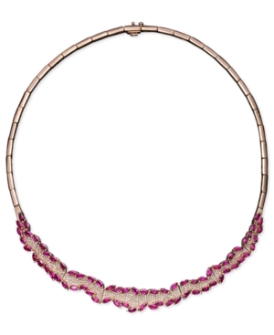 image of Rosa by Effy Ruby (11-5/8 ct. t.w.) and Diamond (1-3/8 ct. t.w.) in 14k Rose Gold, Created for Macy-s