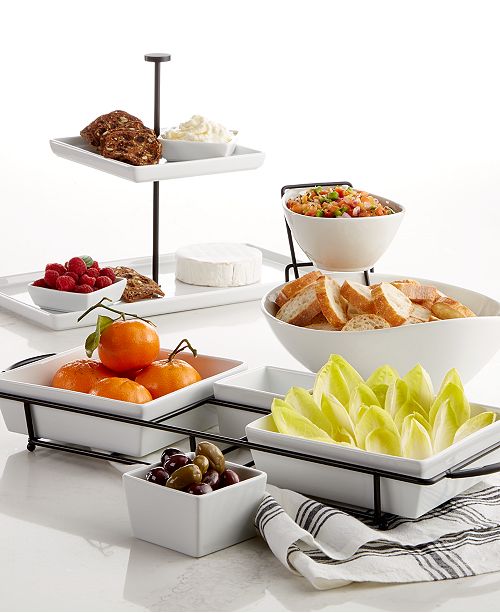 The Cellar Whiteware Serveware Entertaining Collection, Created for