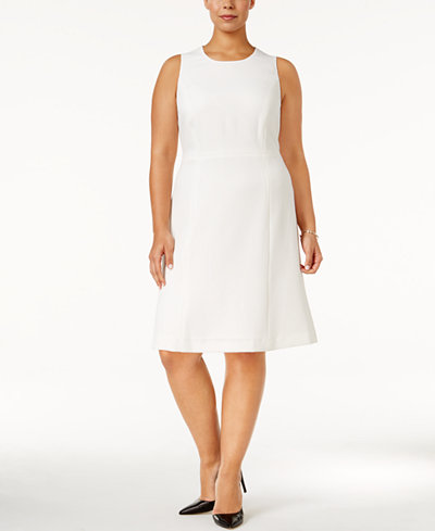 Kasper Plus Size A-Line Dress - Dresses - Women - Macy&#39;s