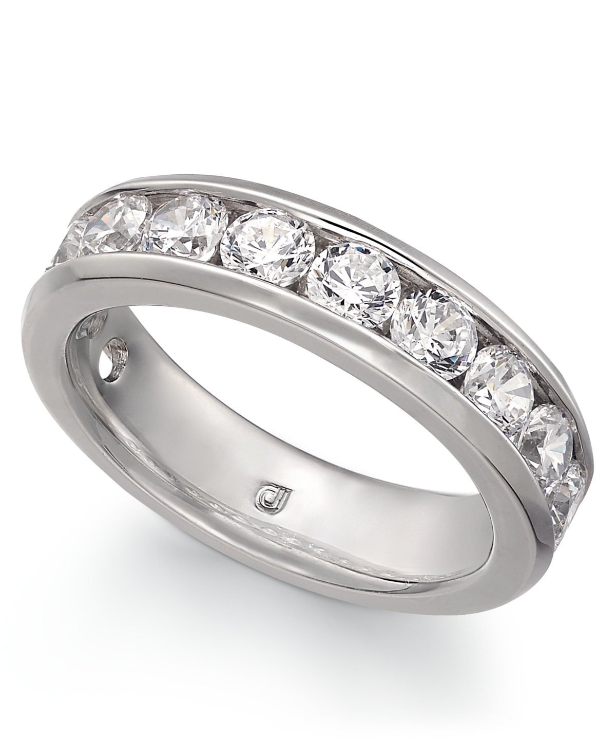 Diamond Channel Band 2 ct tw in 14k White Gold  White Gold