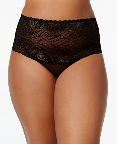 Inspire Psyche Terry Goddess Plus Size Sheer Lace Thong IPTS054
