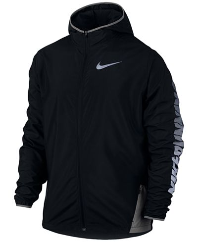 Nike Men's Water-Repellent Running Jacket - Coats & Jackets - Men - Macy's