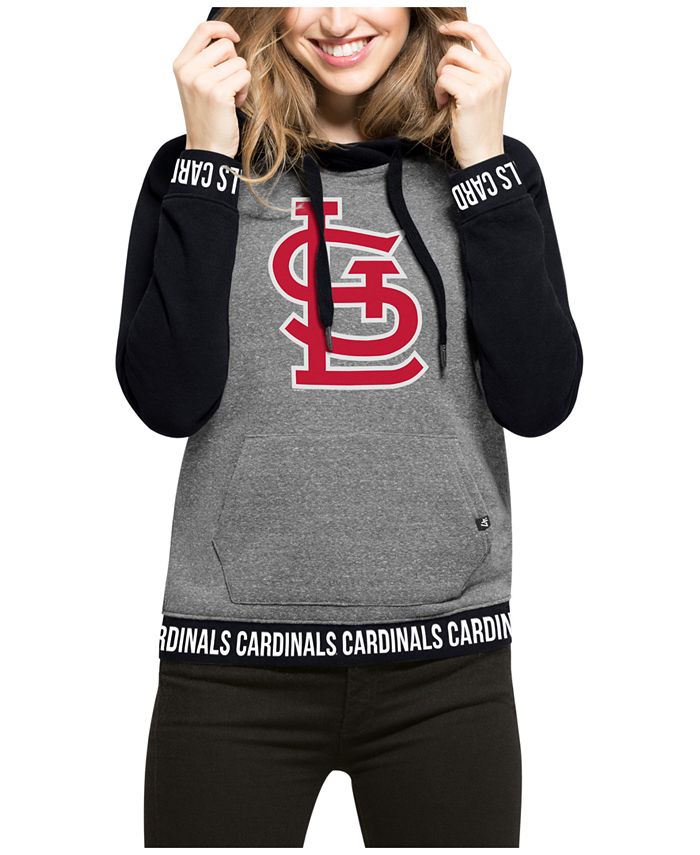 47 Brand Women's St. Louis Cardinals Revolve Hooded Sweatshirt - Macy's