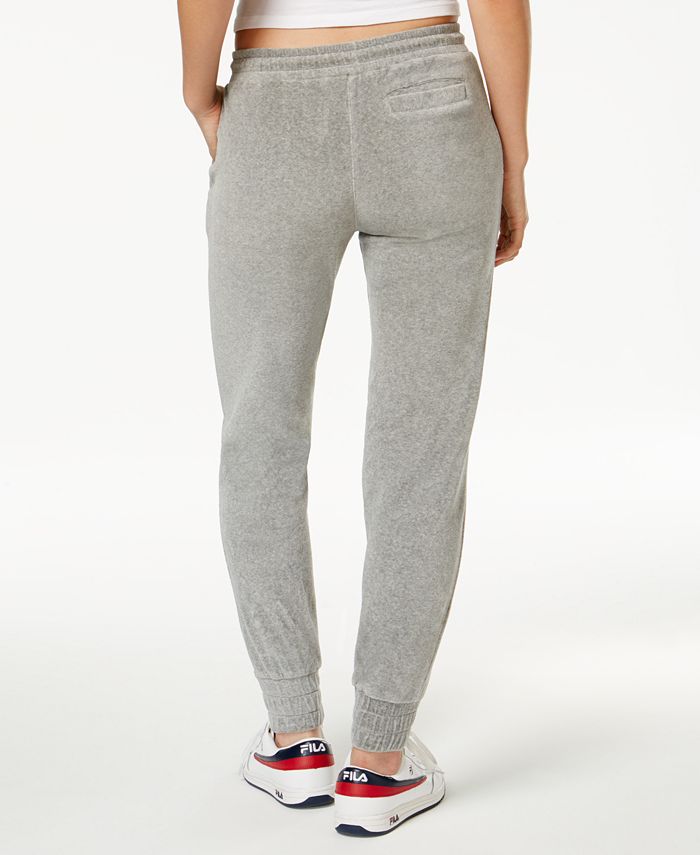 fila tonia velour flare track pants